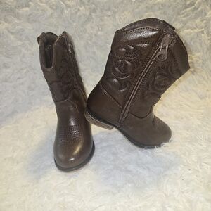 Cat And Jack Brown Western Cowboy Boots